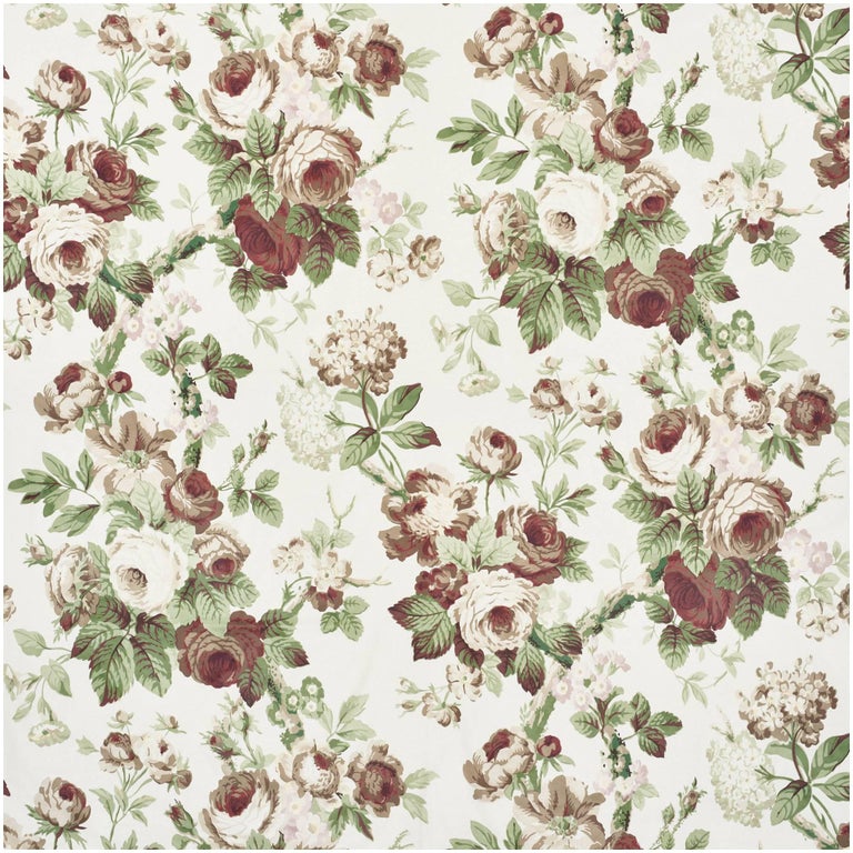 Schumacher Vogue Living Collection Nancy Floral Grisaille ...