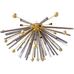 Triedri Brass Sputnik Flush Mount Chandelier Triedri Brass Sputnik Flush Mount Chandelier