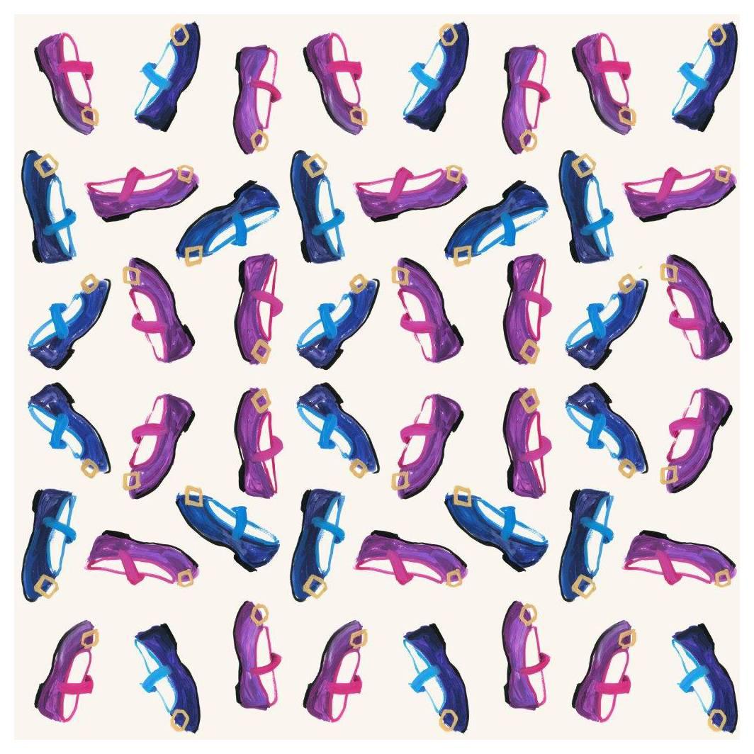 Shoes Collection, Wallpaper from the for the Very Young Collection For Sale