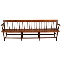 Antique Late 19th Century Railroad Bench