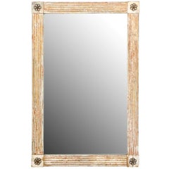 Continental Painted and Gilded Wooden Mirror from the Turn of the Century 6