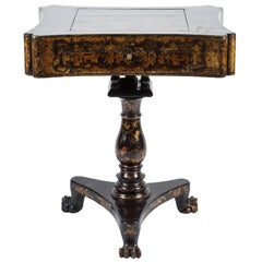 19th Century Regency Chinoiserie End Table