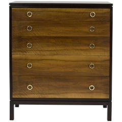 Retro Chest of Drawers in French Walnut by Roger Sprunger for Dunbar