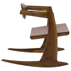 Wendell Castle Inspired Walnut Rocking Chair 7