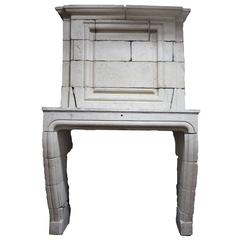 18th Century French Limestone Mantel 2