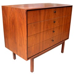 1950s Milo Baughman Walnut Four-Drawer Dresser for Arch Gordon