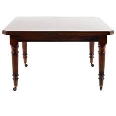 Antique Solid Mahogany English Table Signed ‘Maple & Co’, circa 1900