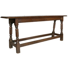Antique Jacobean Oak Bench