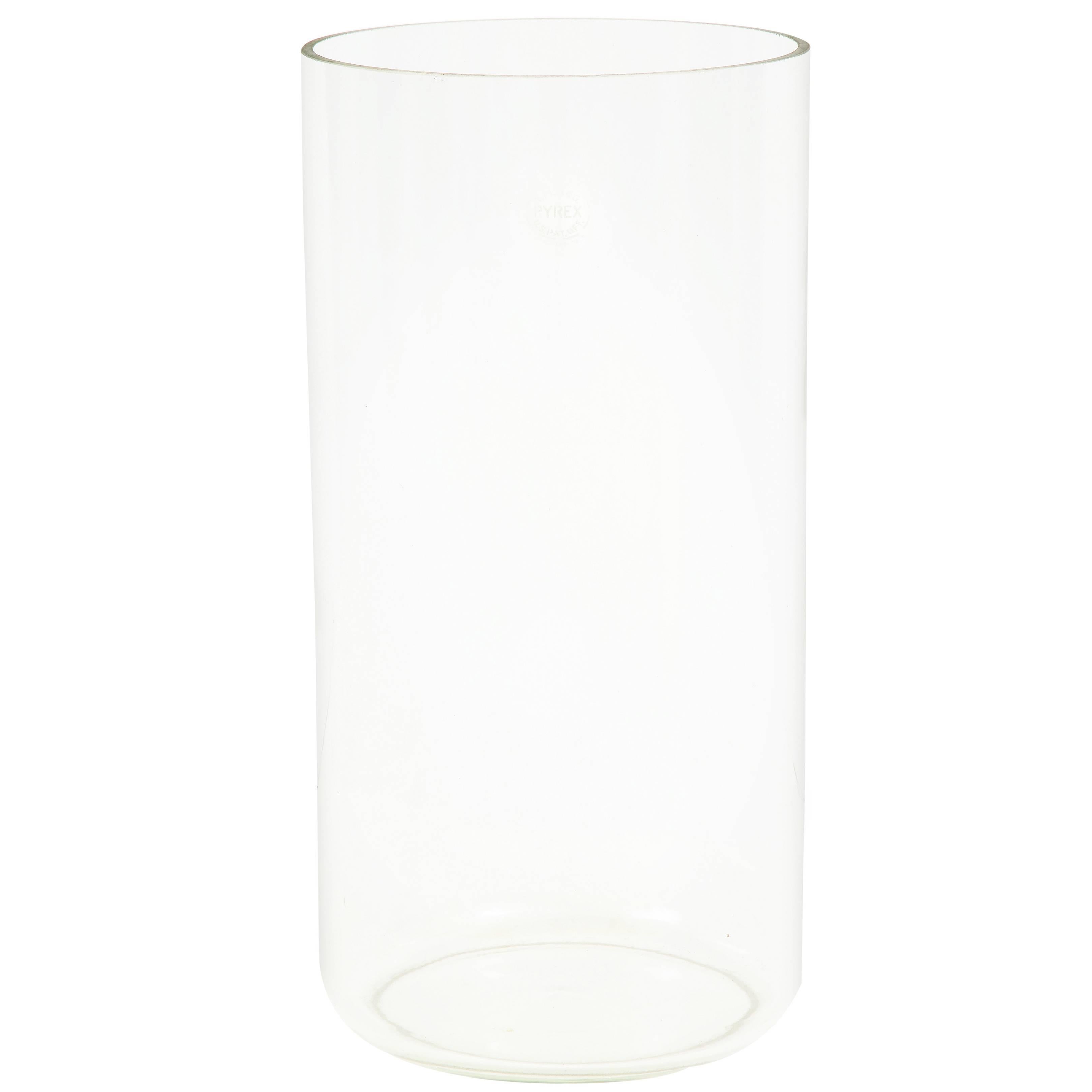 Pyrex Glass Laboratory Vessel Vase Signed USA, 1970s