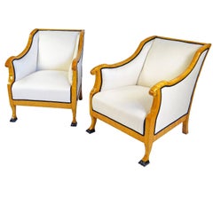 Pair of Swedish Biedermeier Style Armchairs 9