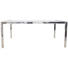 Mid-Century Milo Baughman Chrome Dining Table