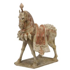 Magnificent Caparisoned Ceremonial Horse from the Northern Qi, 550-577 AD