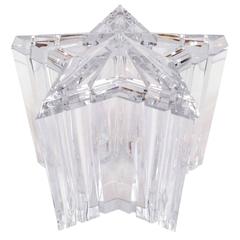 Star Shaped Lucite Ice Bucket