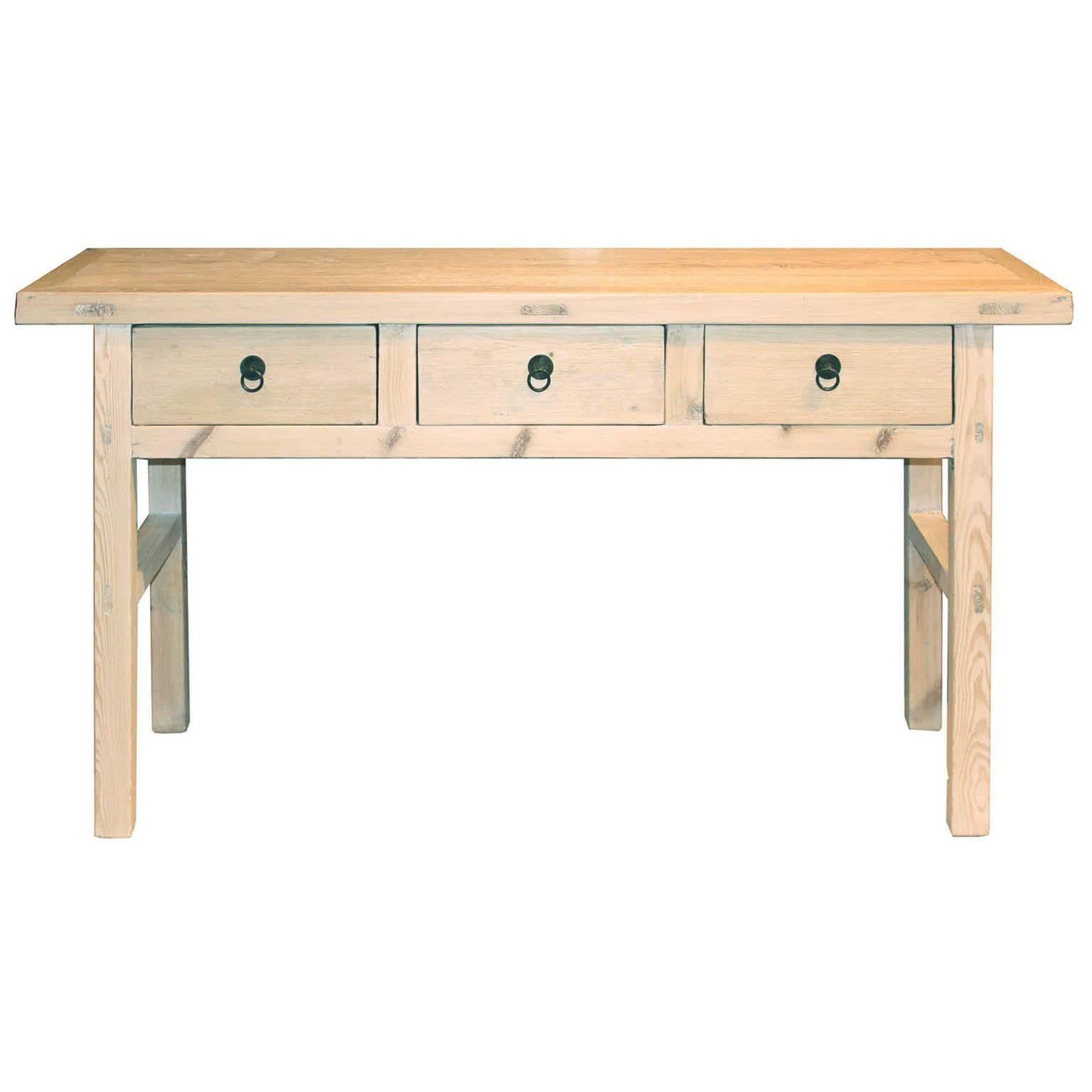 Three-Drawer Console Table