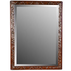 Chinese Floral Carved Frame with Mirror 5