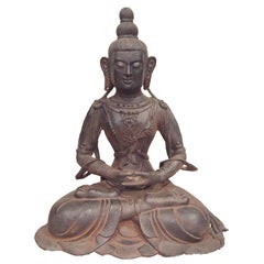 Large Iron Buddha Statue