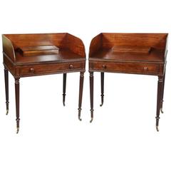 Pair of Regency Mahogany Side Tables 1