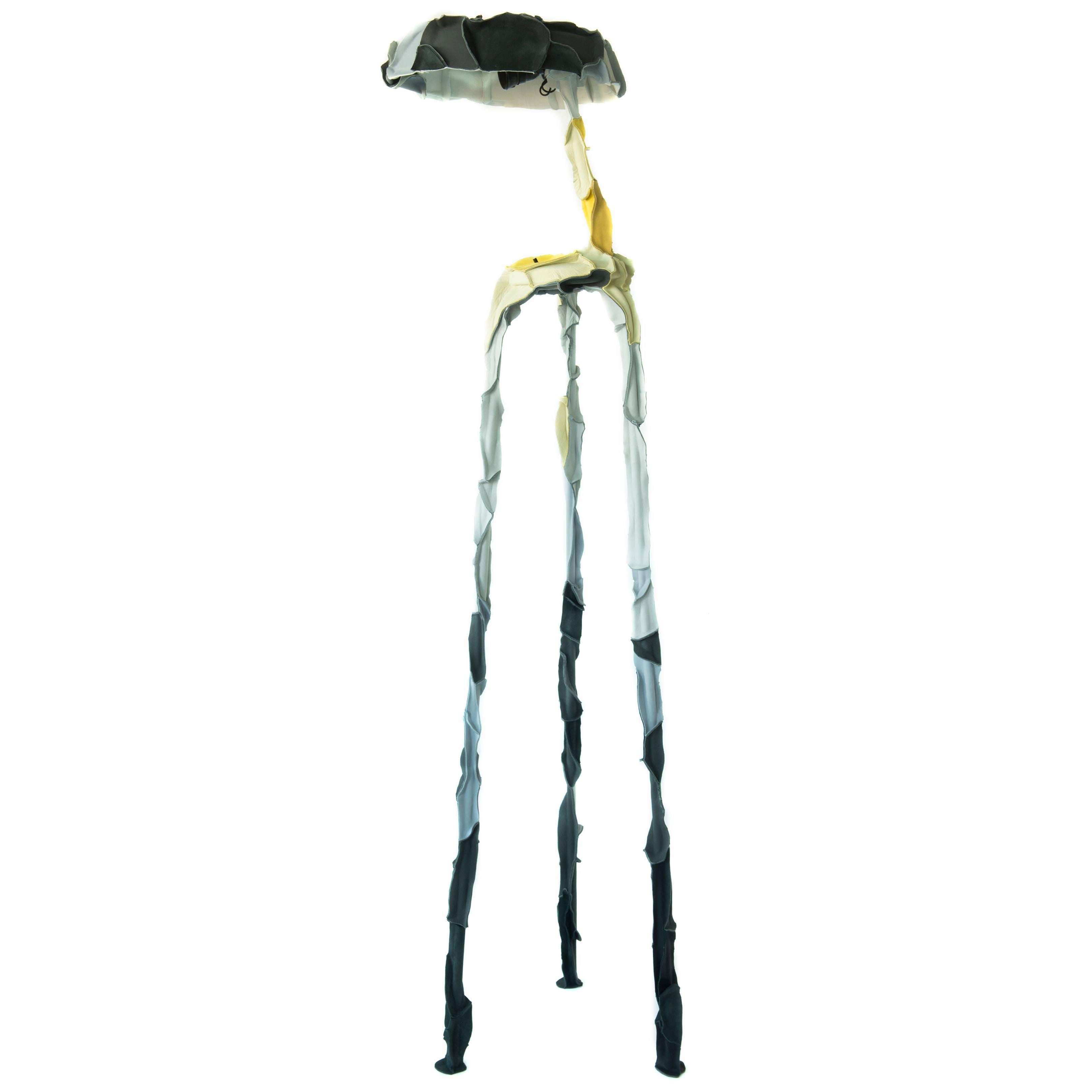 Three-Legged Skin Lamp by Pepe Heykoop For Sale