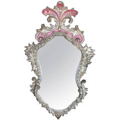 Rococo Style Gilt, Shaped Frame Mirror