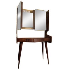 Vintage Mid-Century Italian Bar Cabinet in the Style of Ico Parisi, 1950s 6