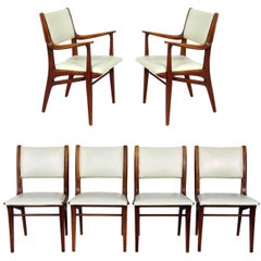 Vintage Curvaceous Mid-Century Modern Dining Chairs by John Van Koert for Drexel