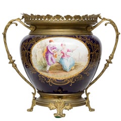 19th Century Sèvres Jardinière with Bronze Mounts