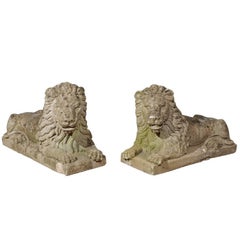 Pair of Stone Lions