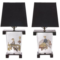 Mid-Century Modern Chinese Lamps