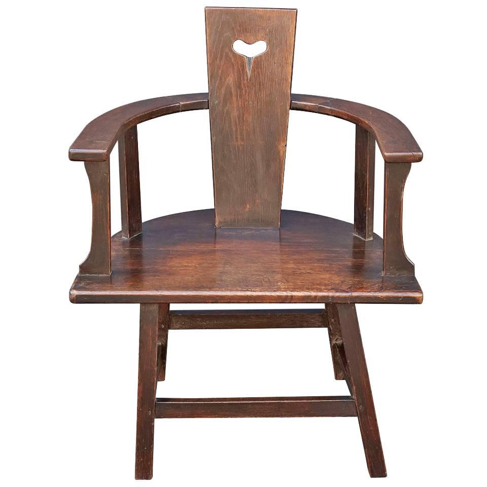 Arts and Crafts Armchair of Oak