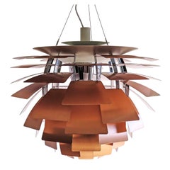 Large PH Artichoke Copper Lamp by Poul Henningsen
