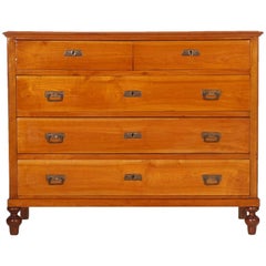 Antique Country Commode Chest of Drawers in Cherrywood period Art Nouveau