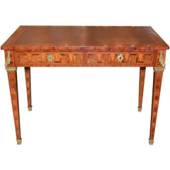 French Transitional Parquetry Inlaid Desk