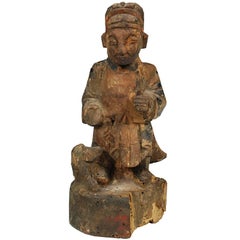 Chinese Wood Carved Ancestor 9