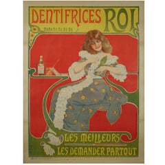French Art Nouveau Period Toothpaste Poster, circa 1900 7