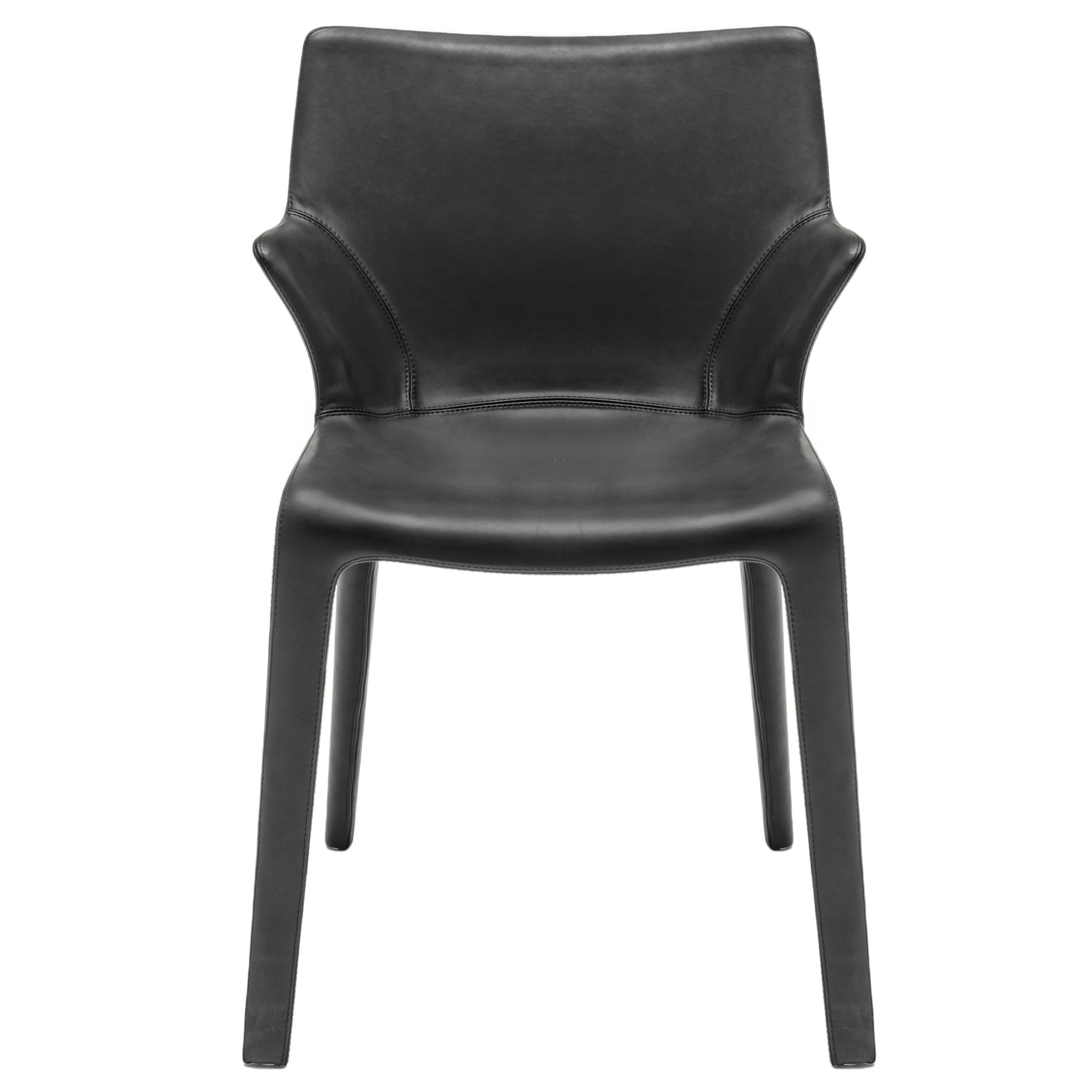"Lou Eat" Leather Dining Chair Designed by Philippe Starck for Driade