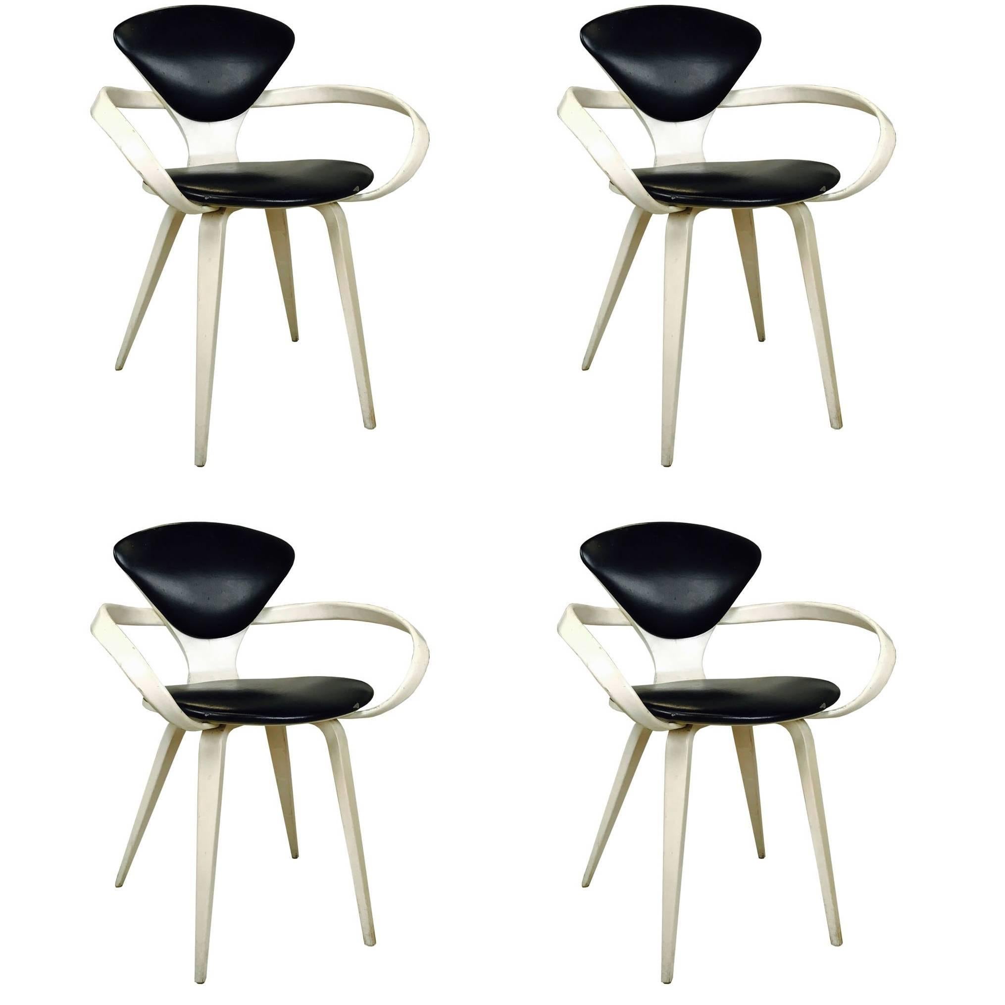 Set of Four Cherner Armchairs for Plycraft