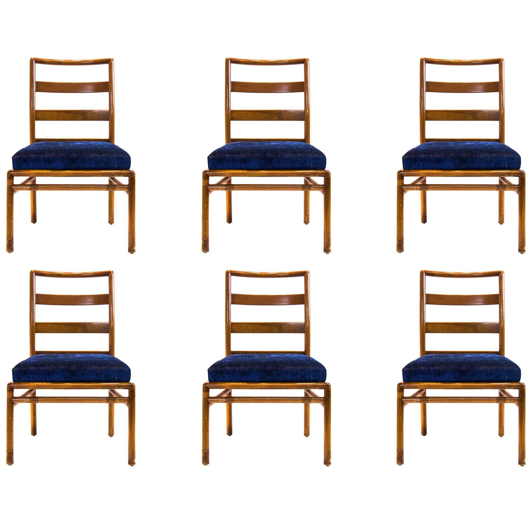 Set of Six Ladder Back Dining Chairs by Robsjohn-Gibbings