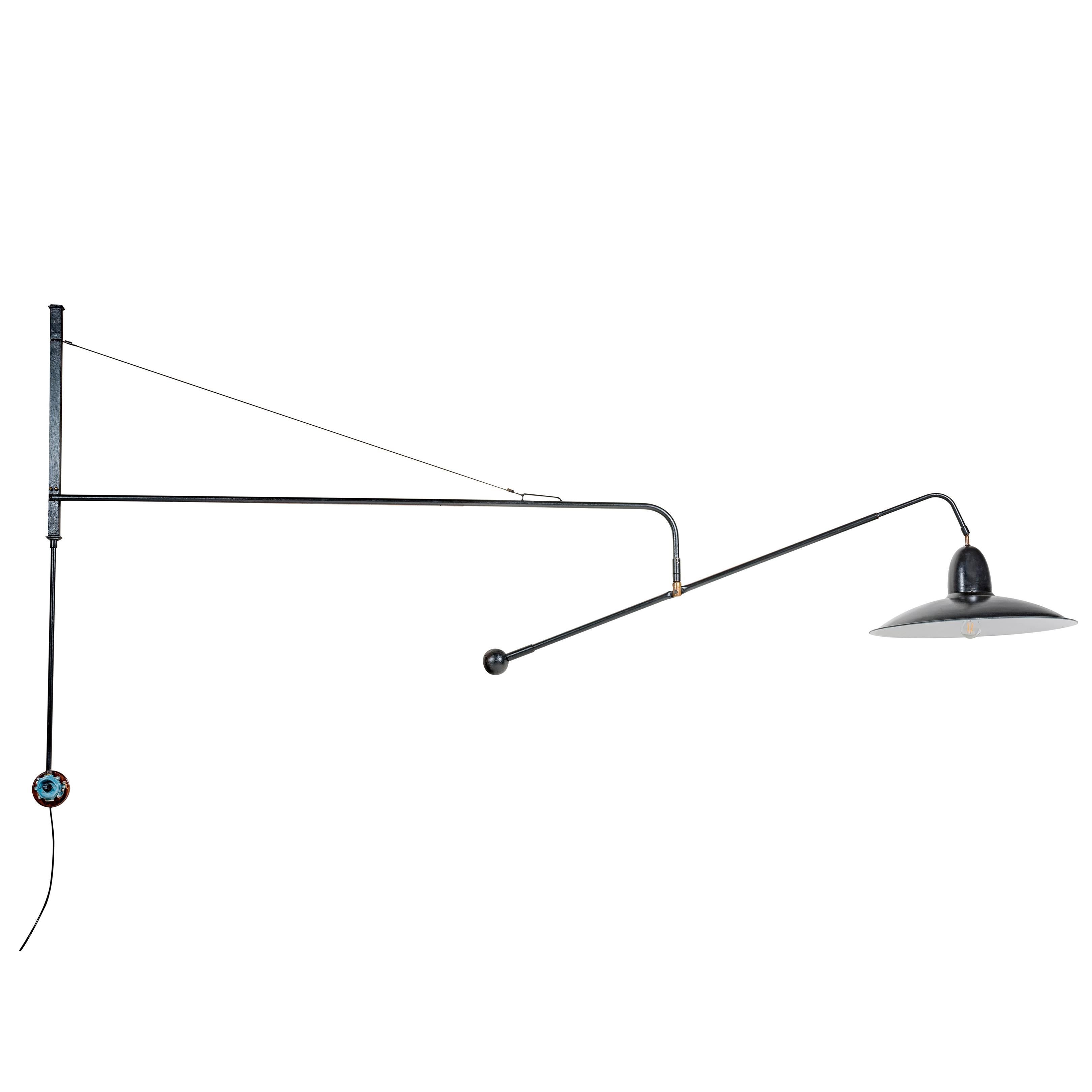 Wall Architect Lamp, Double, Swivel, Model 1900