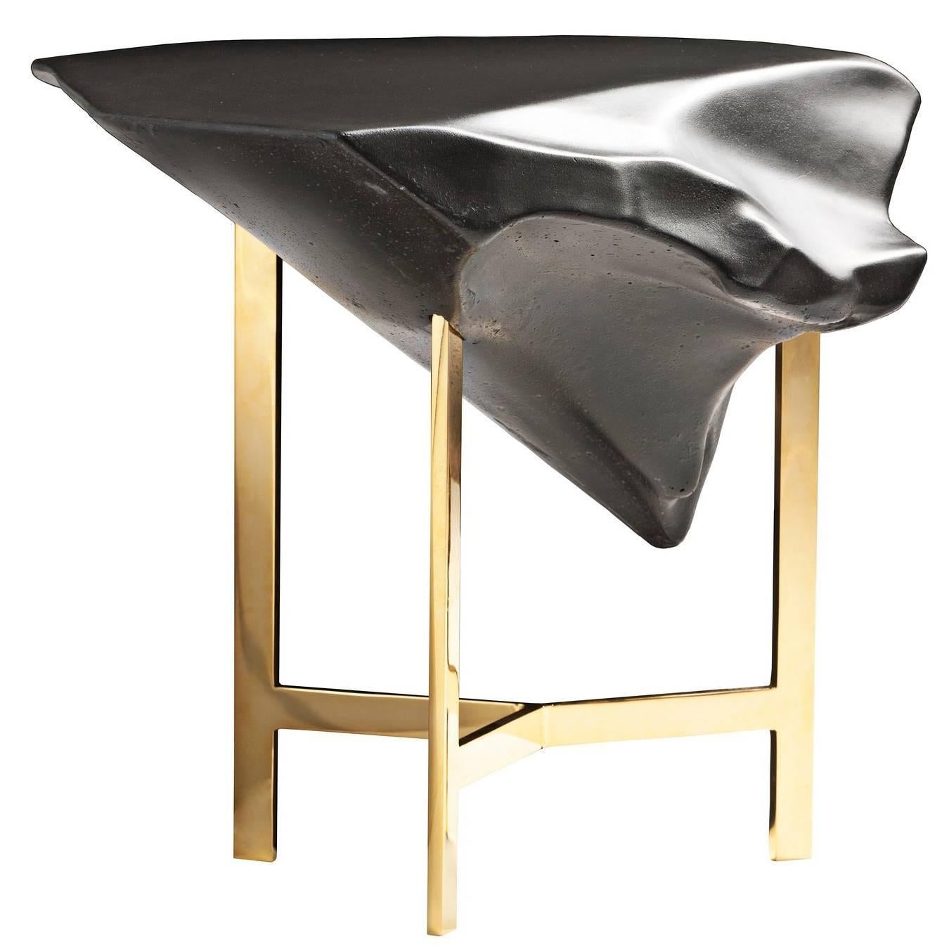 "Basalt" Glossy Concrete Top Coffee Table by Fredrikson Stallard for Driade