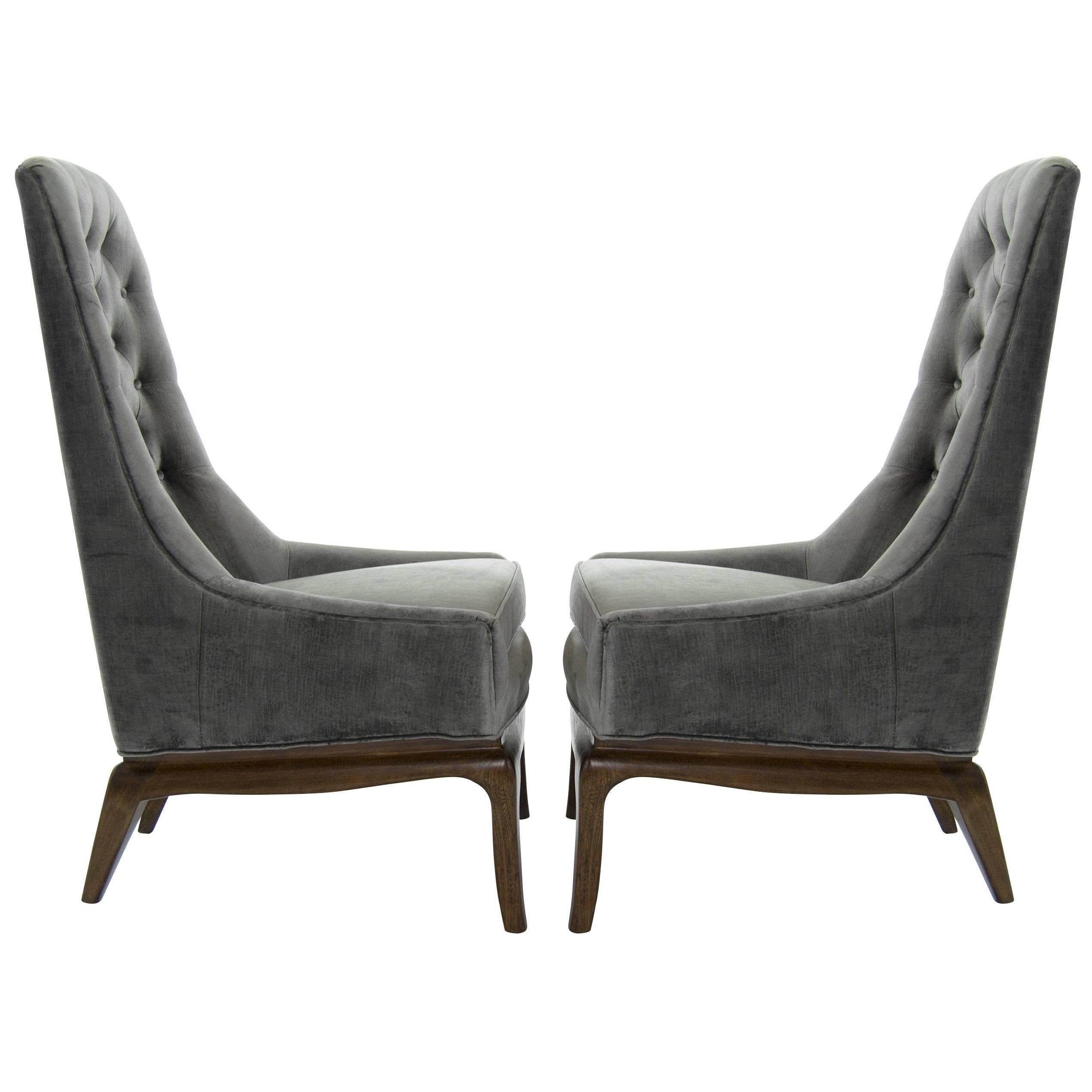 Modern Era T.H. Robsjohn-Gibbings Style Lounge Chairs