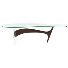 Mid-Century Modern Asymmetric Coffee Table