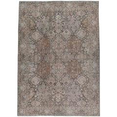Antique Persian Tabriz Rug 6