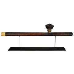 Antique Chinese Opium Pipe on Stand
