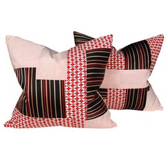 Pair of Japanese Men's Suiting Pillows 4