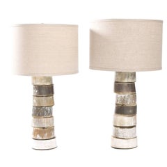 Pair of Asymmetrical Table Lamps