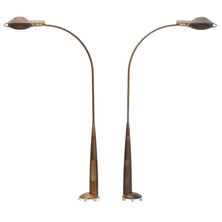 Pair of Cedric Hartman "Omaha" Floor Lamps at 1stDibs