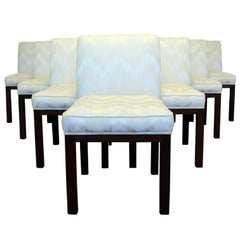 Vintage Mid-Century Modern Set of Ten Wormley for Dunbar Dining Side Chairs 1