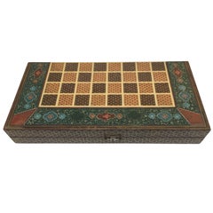 Persian Backgammon and Chess Game Box