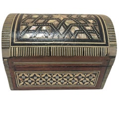 Middle Eastern Syrian Mother-of-Pearl Inlaid Jewelry Box