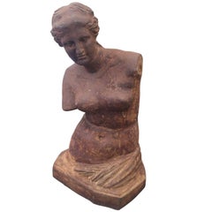 Monumental Cast Iron Bust of Venus de Milo